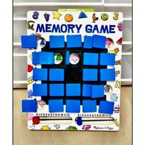 Melissa & Doug Memory flip to win colors numbers shapes zoo fruit comple…